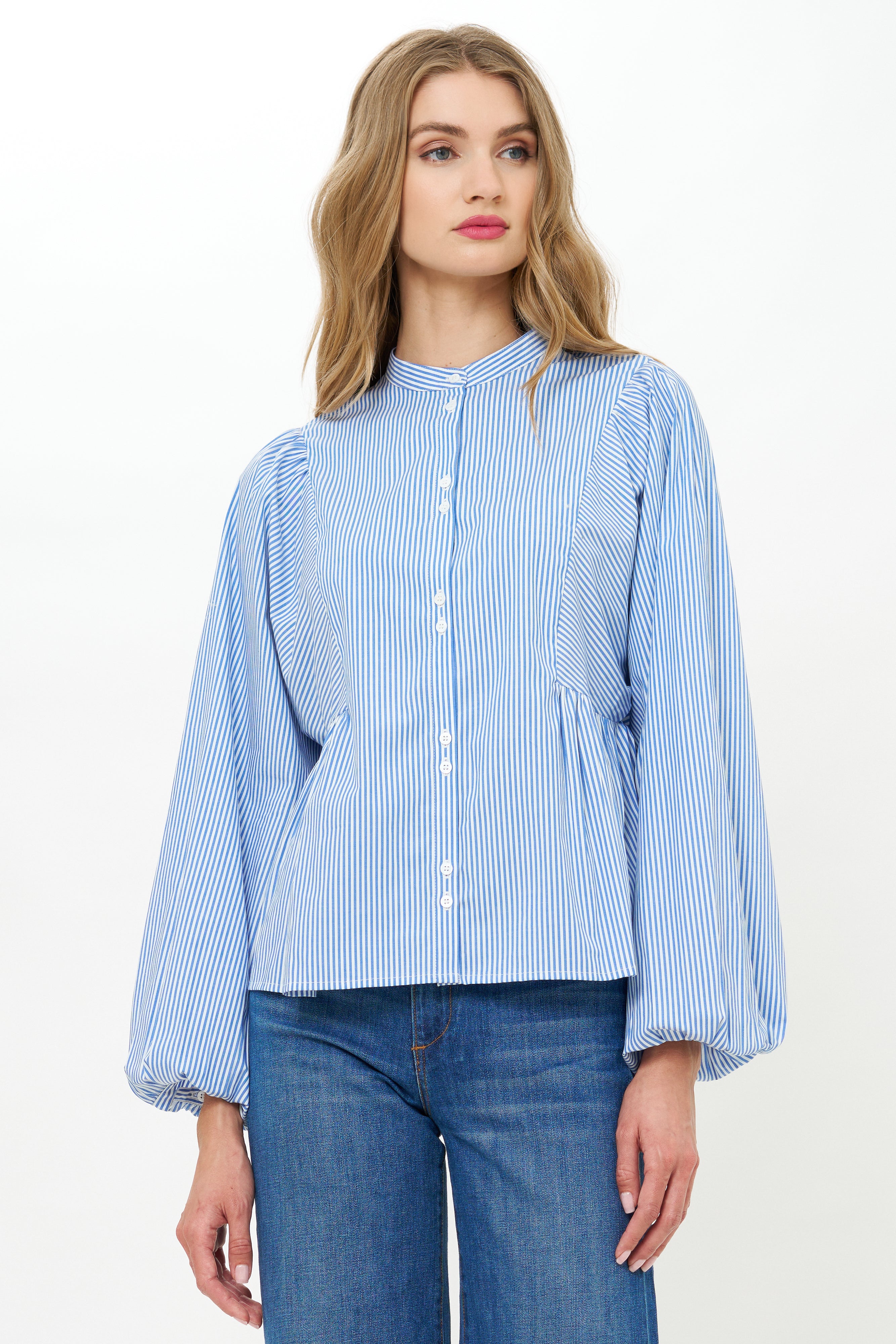 Avery Top- Surrey Blue
