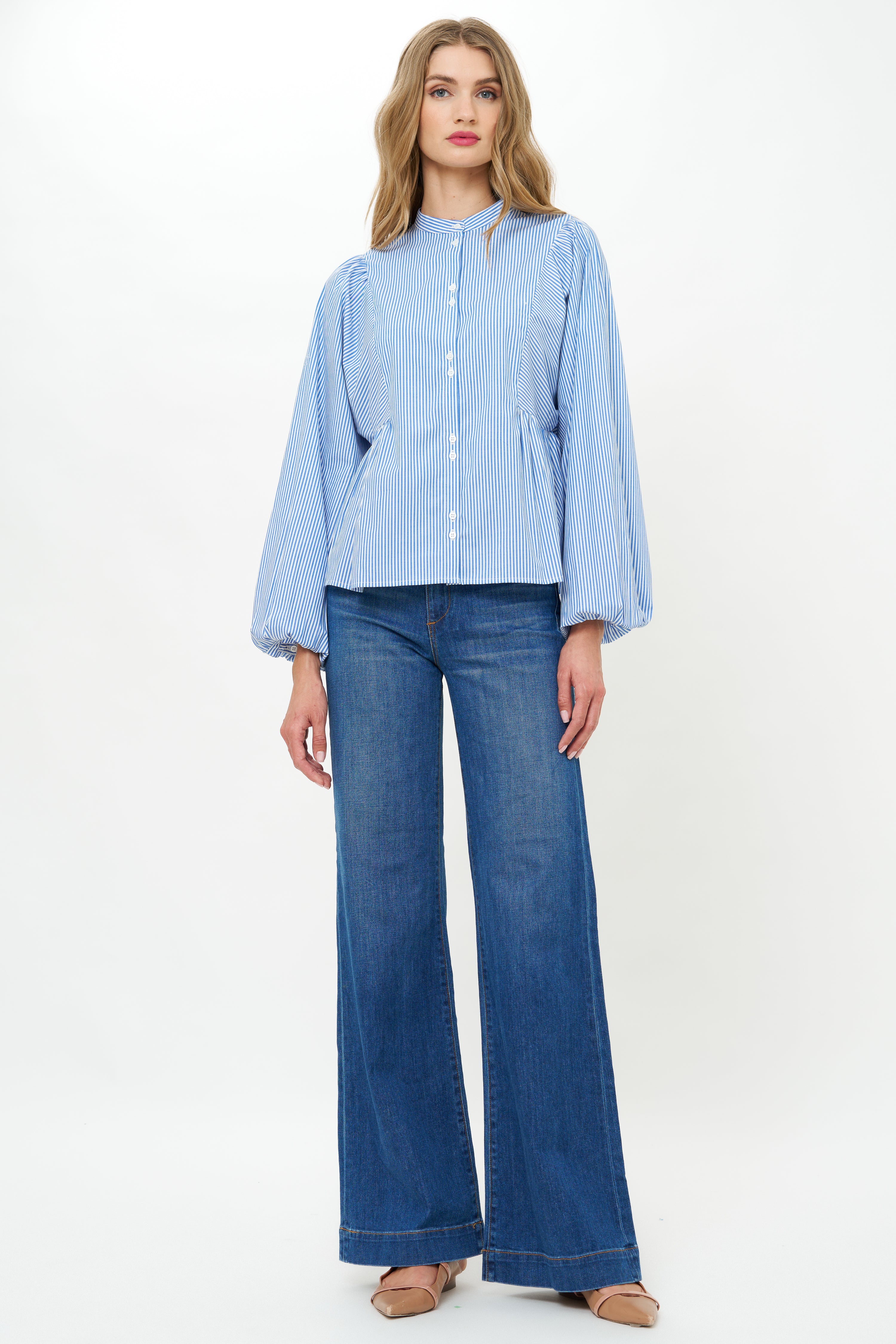 Avery Top- Surrey Blue