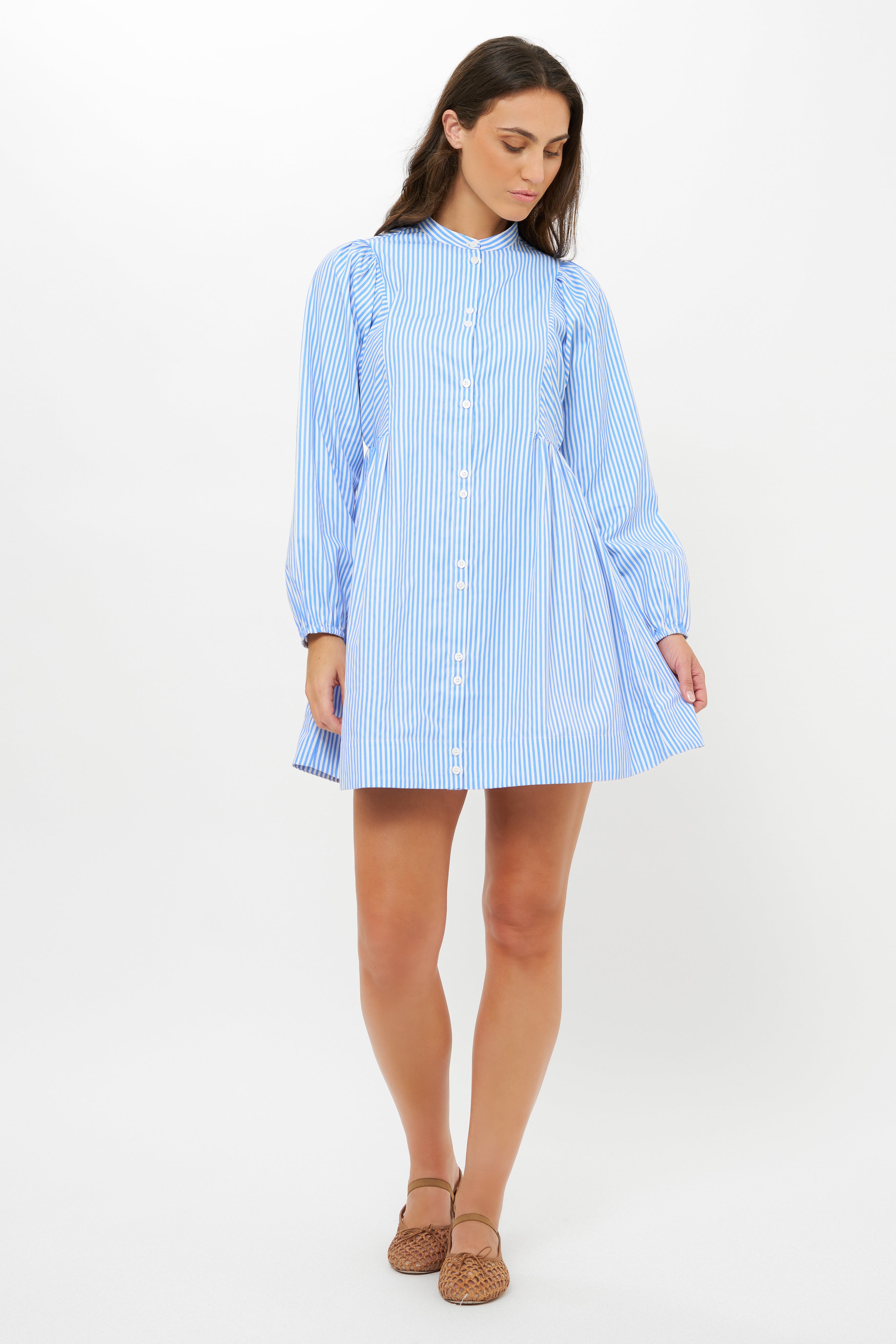 Avery Dress- Surrey Blue
