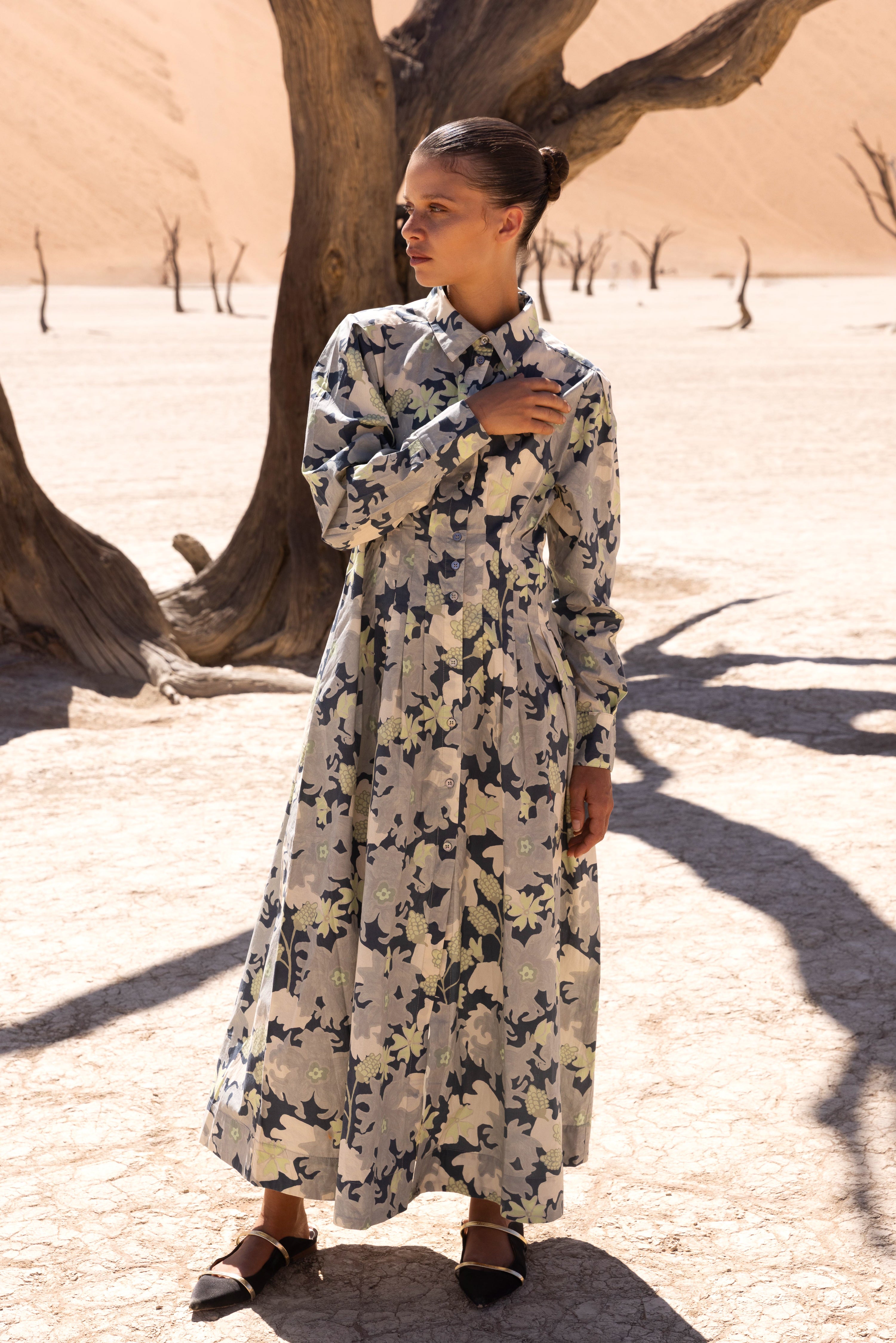 Elizabeth Maxi- Suzani Charcoal