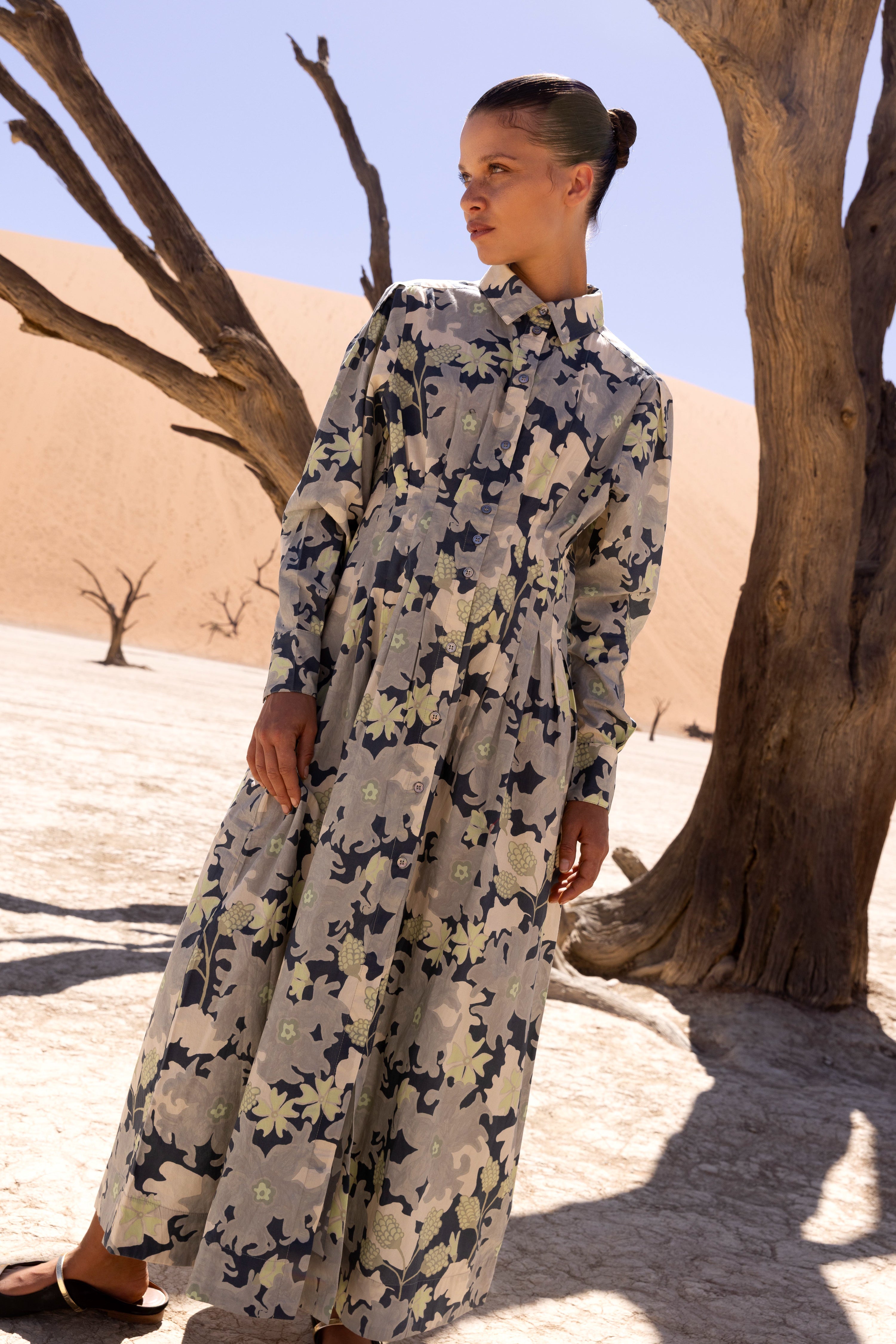 Elizabeth Maxi- Suzani Charcoal