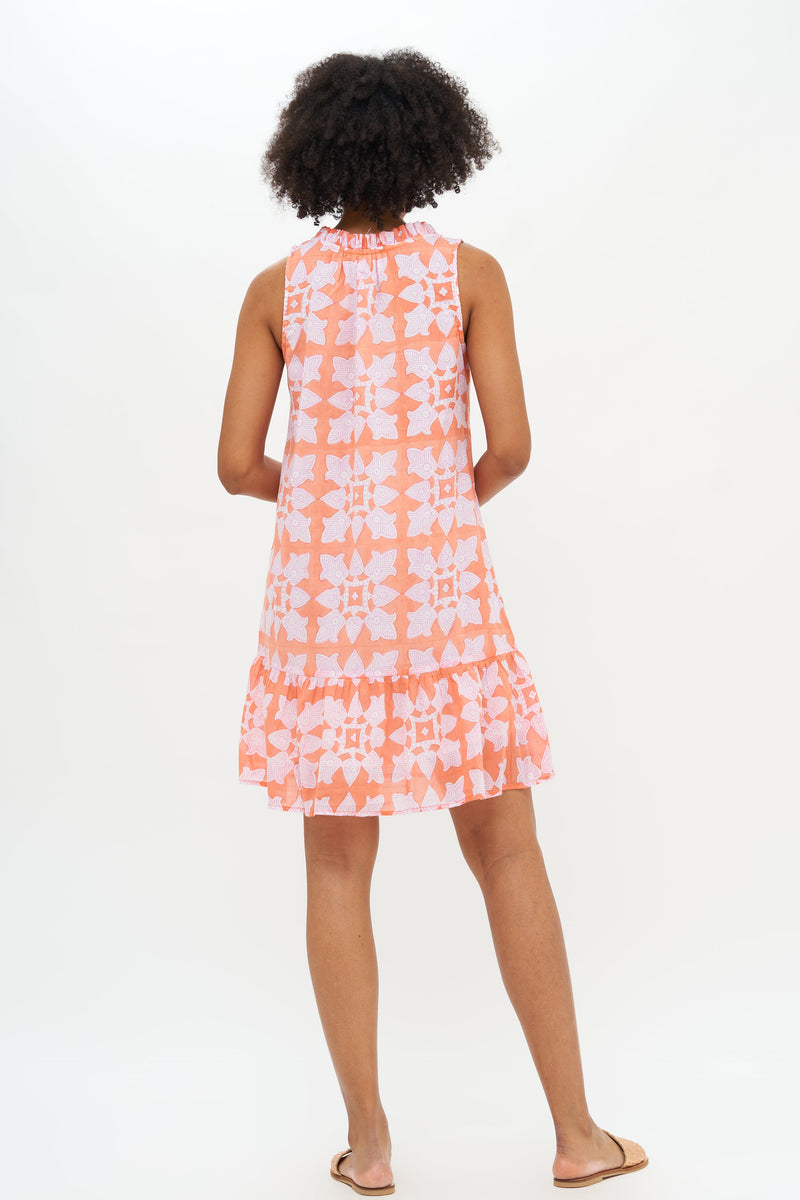 Ruffle Hem- Tigerlily Orange