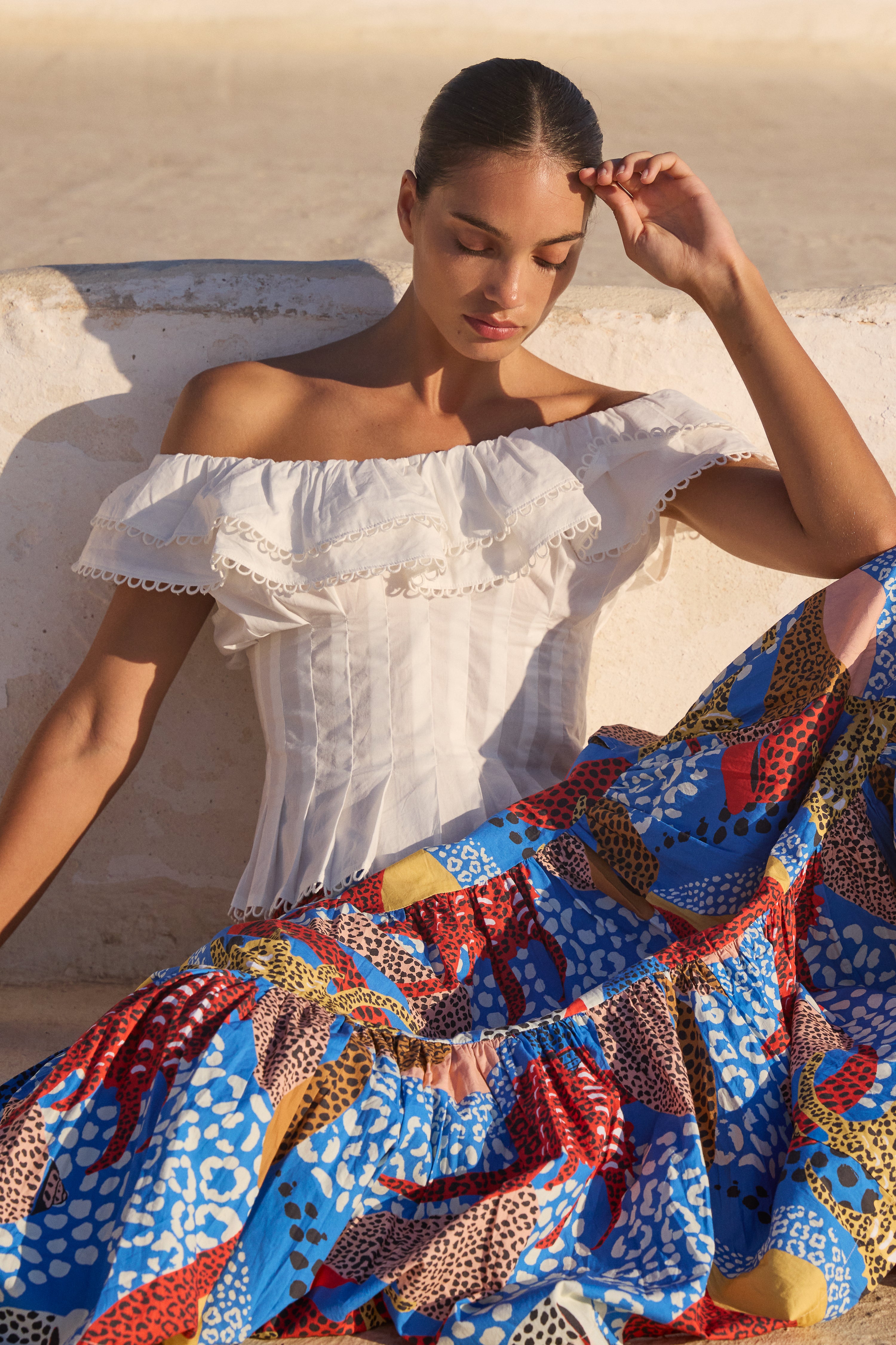 Athena Top- Tisbury White