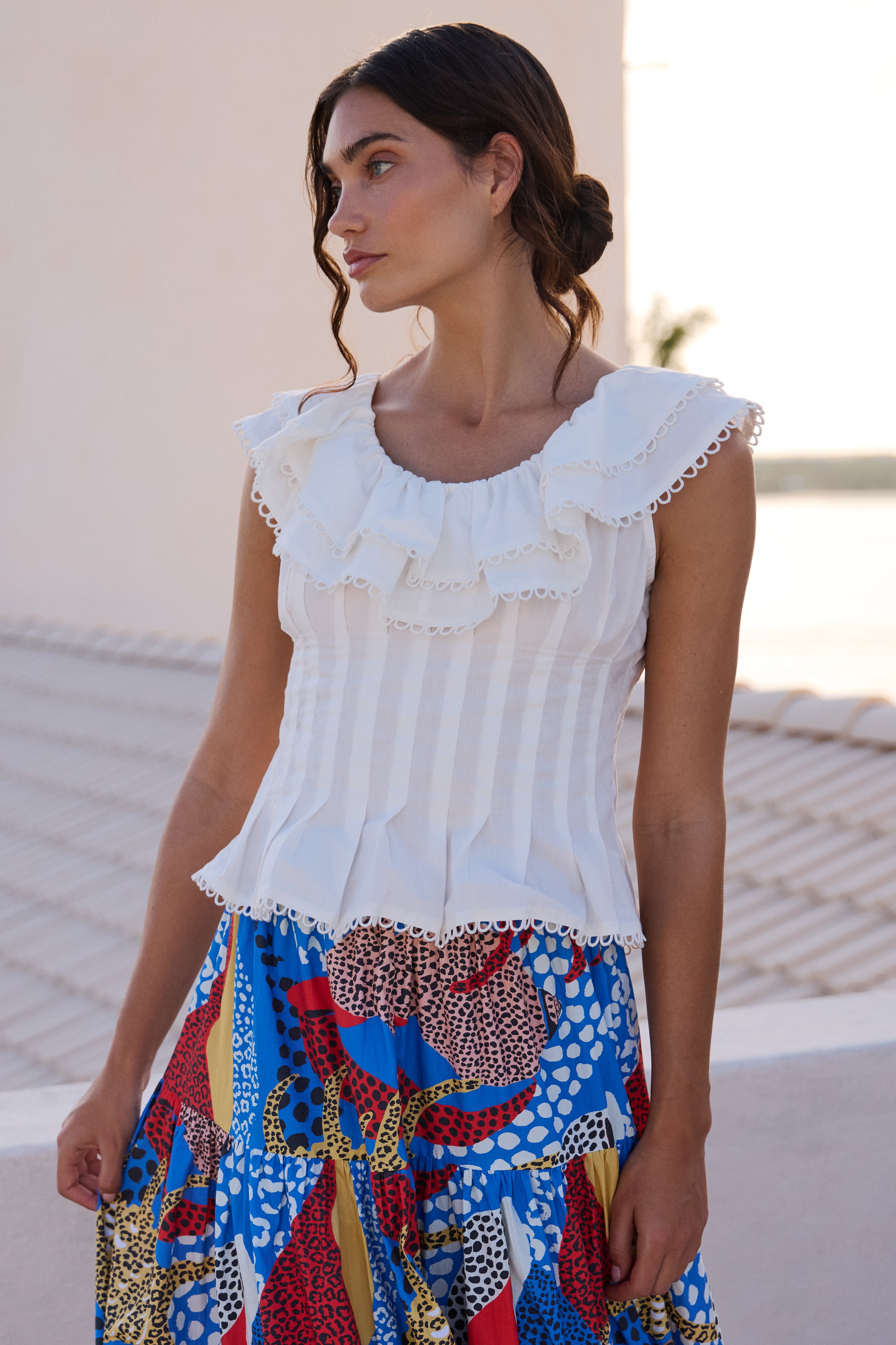 Athena Top- Tisbury White