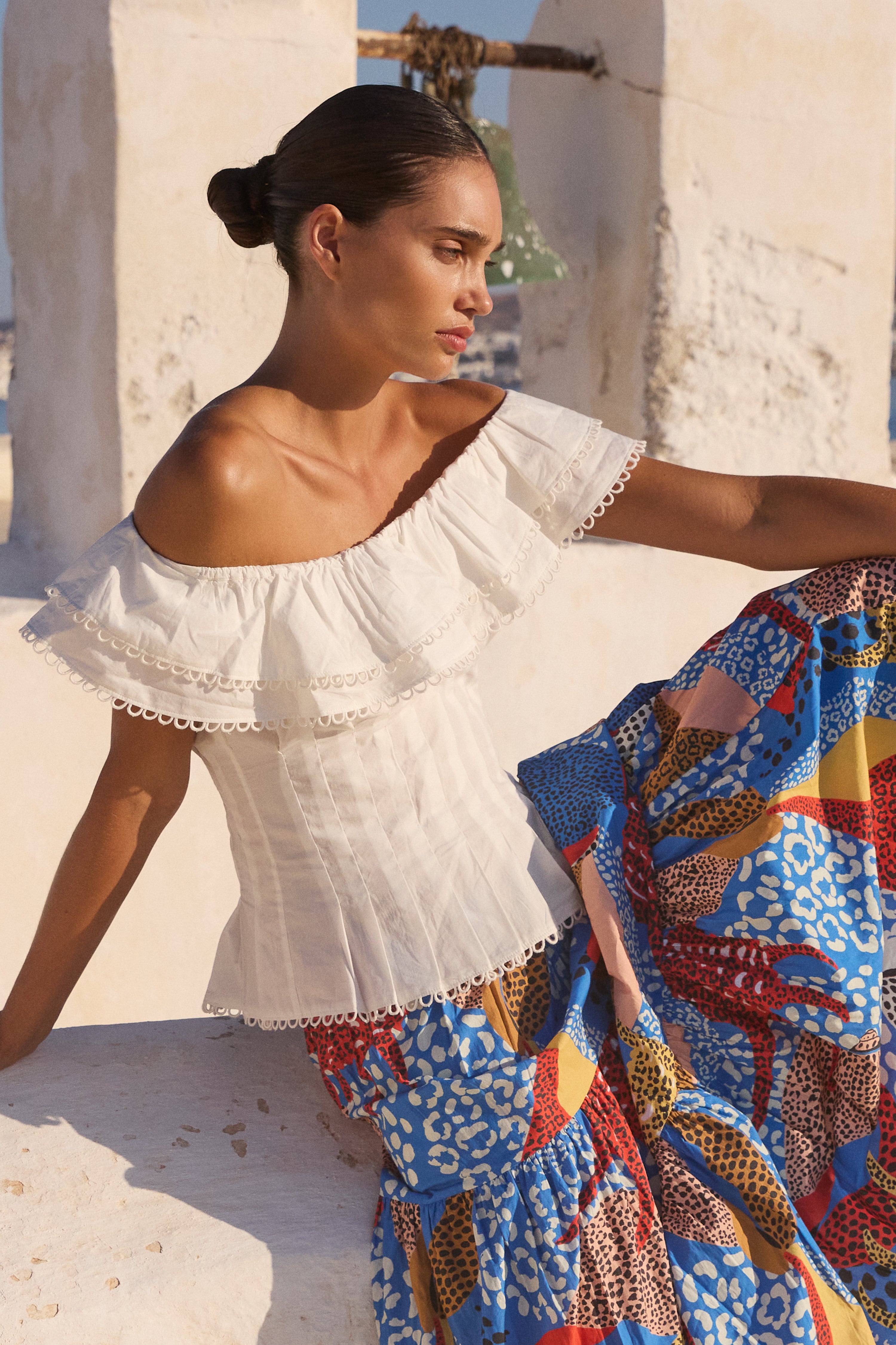 Athena Top- Tisbury White