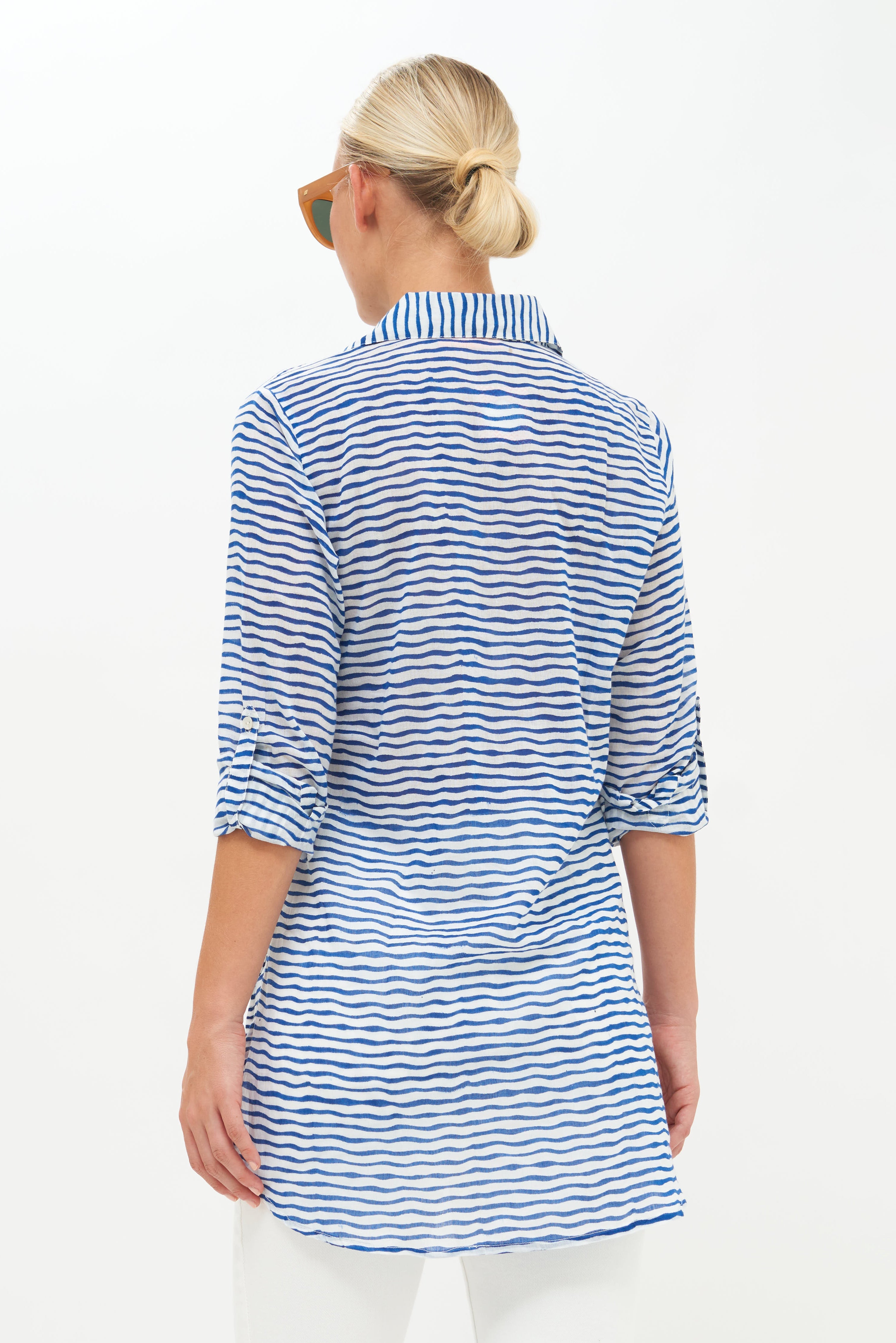Long Collar- Wiggy Blue