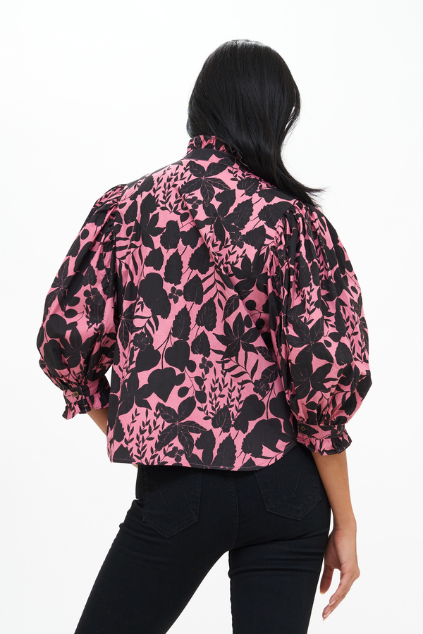 Ruffle Front Blouse- Willow Dusty Rose