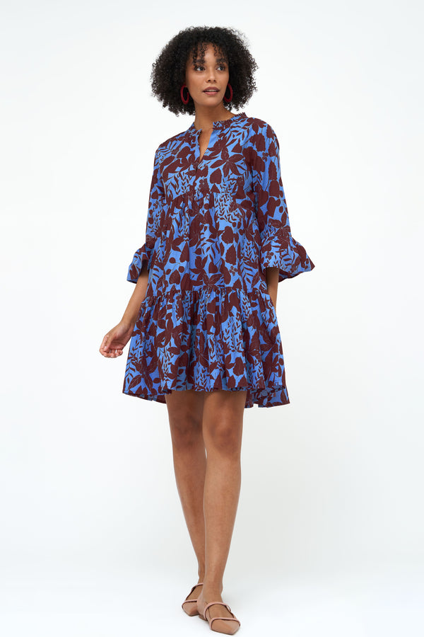 Bell Sleeve Tiered Mini- Willow Rhubarb