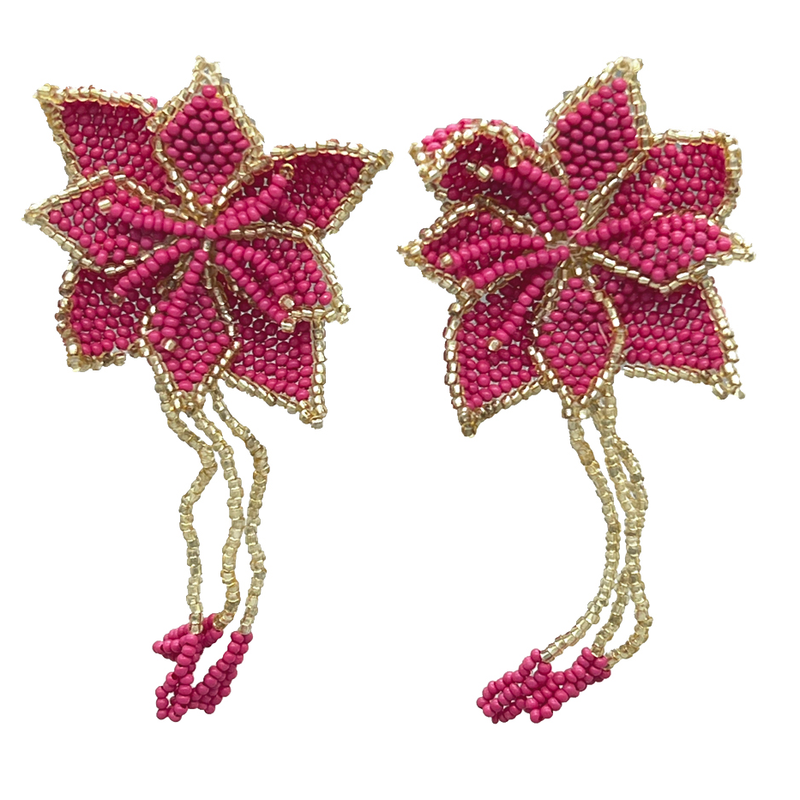 Jardin Earrings- Magenta