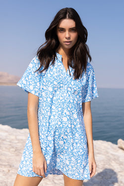 Pocket Dress- Canary Blue