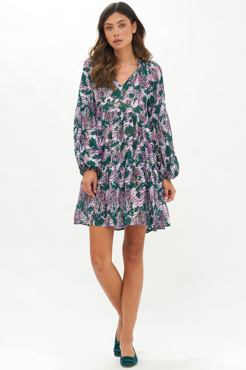 Balloon Sleeve Short- Eden Lilac