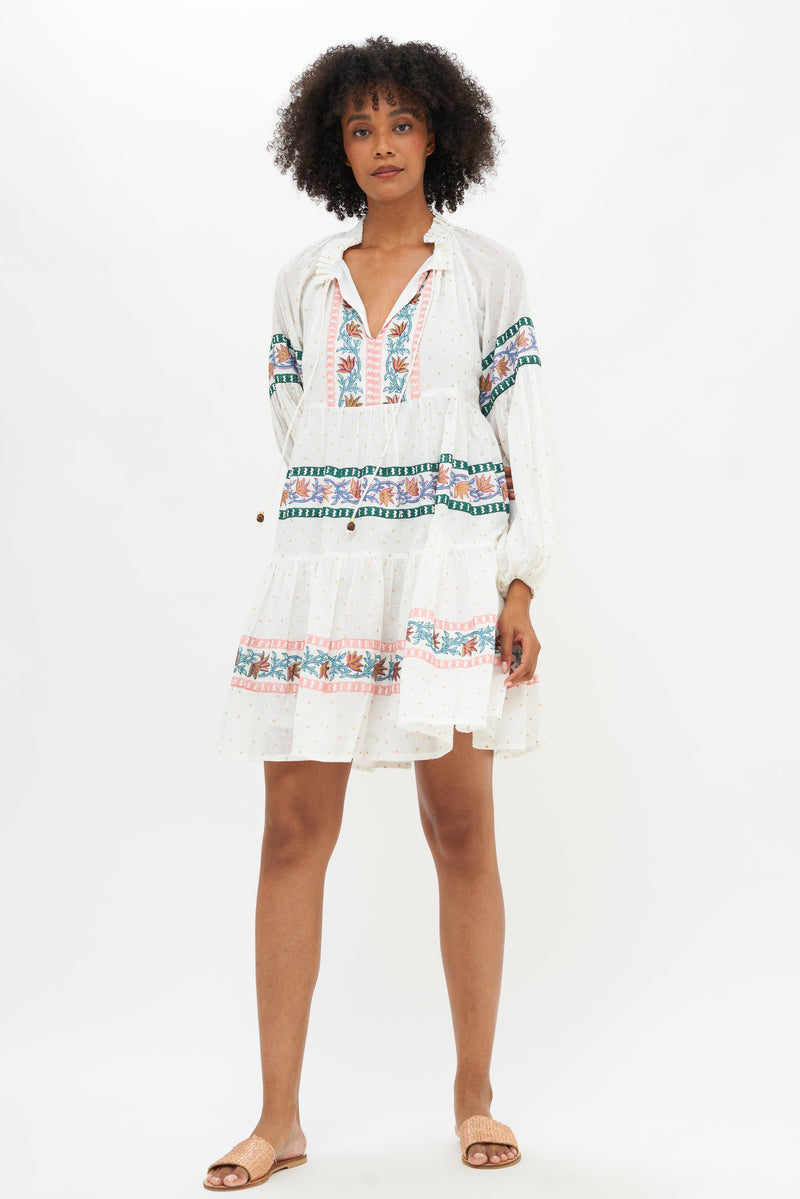 Balloon Sleeve Short- Jamali White Gold