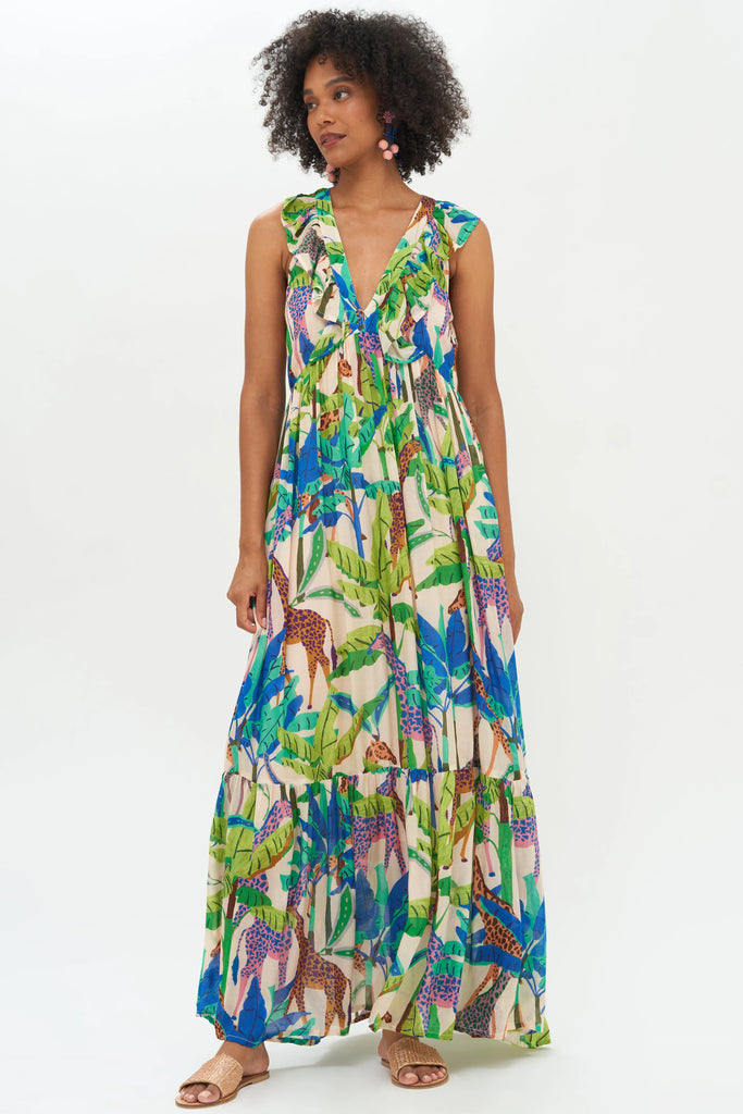 Sleeveless Mock Neck Maxi- Kruger Blue – OLIPHANTDESIGN