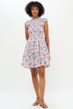 Smocked Flirty Short- Lucia Pink