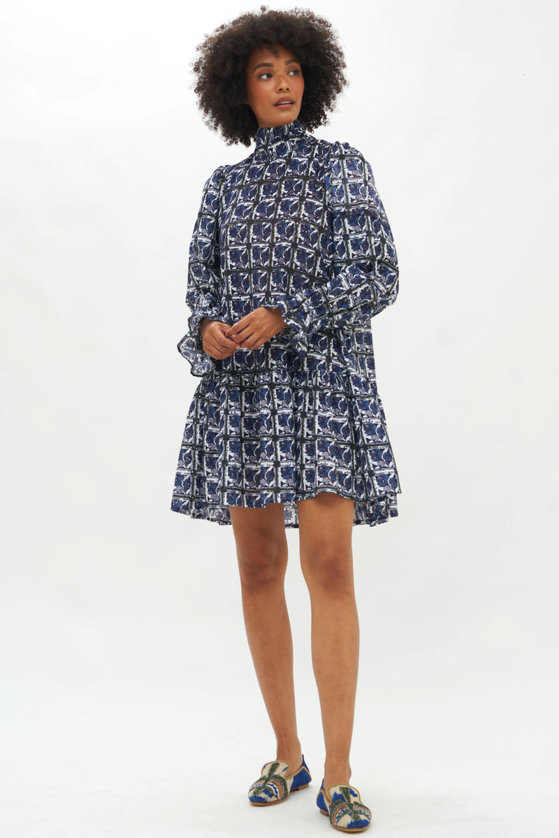 High Neck Mini- Madeira Blue